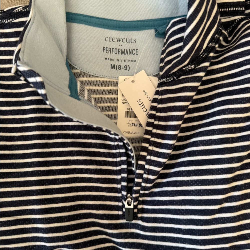 Striped Performance Half-Zip - Picture 2 of 4